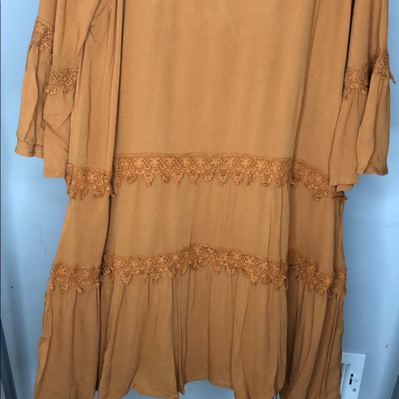 Boho style Camel color dress - Picture 11 of 11